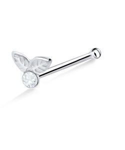 Fruit n Leaves Silver Bone Nose Stud NSKD-670